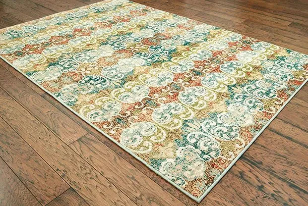 Dawson 7341B Multi/ Ivory Rug