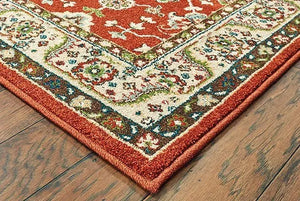 Dawson 8315A Rust/ Blue Rug