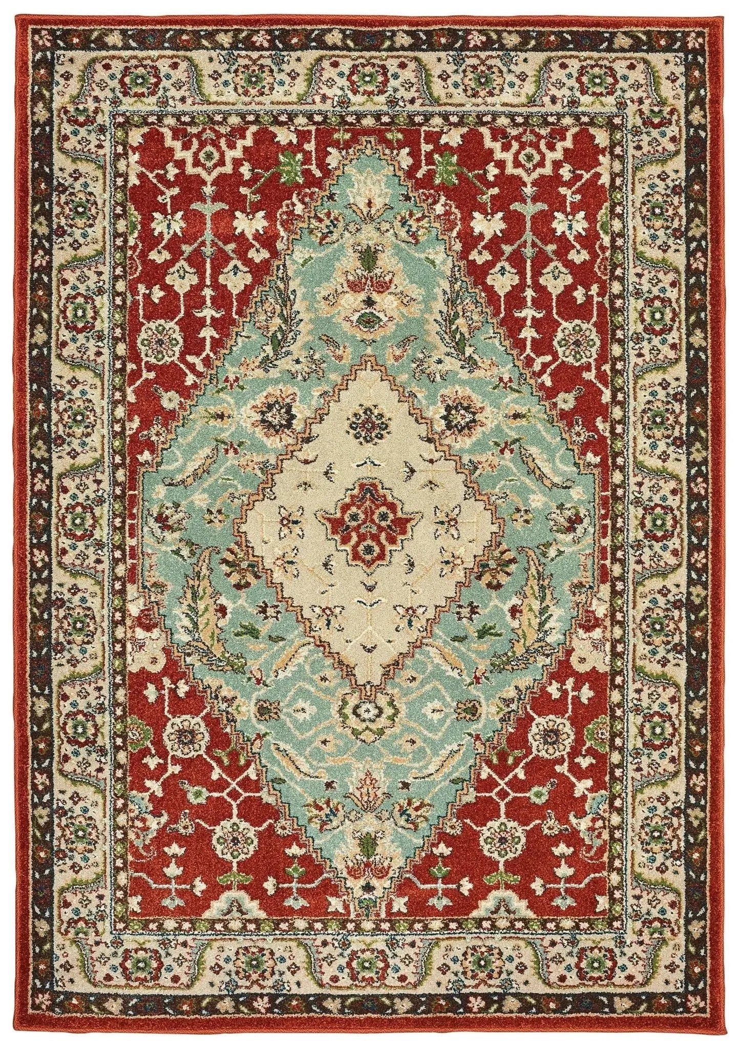 Dawson 8315A Rust/ Blue Rug