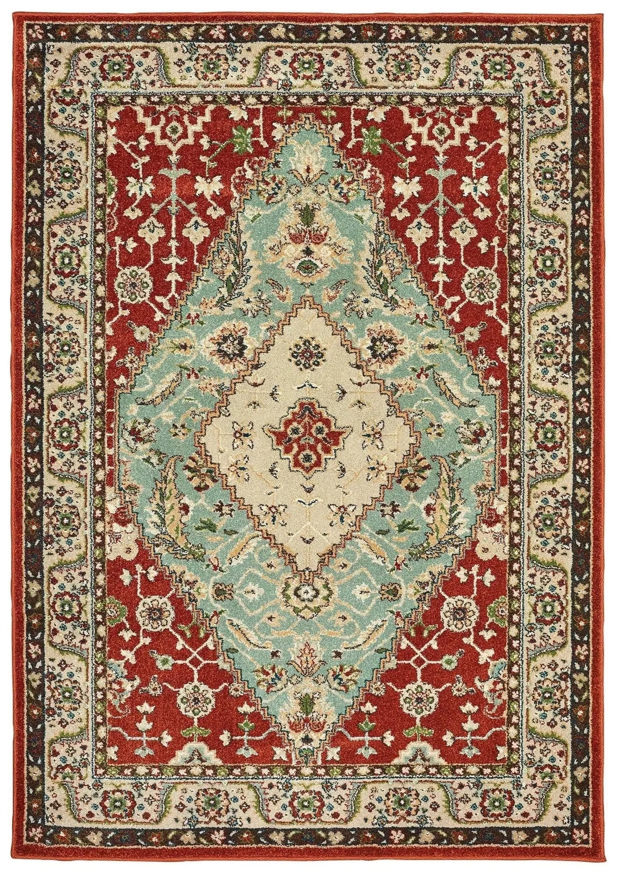 Dawson 8315A Rust/ Blue Rug