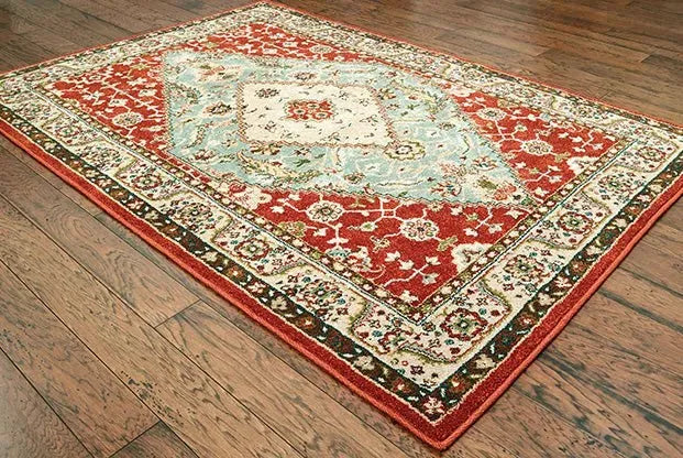 Dawson 8315A Rust/ Blue Rug