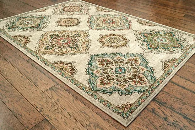 Dawson 8334A Beige/ Multi Rug