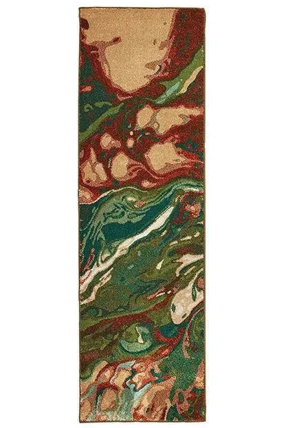 Dawson 8337B Rust/ Teal Rug