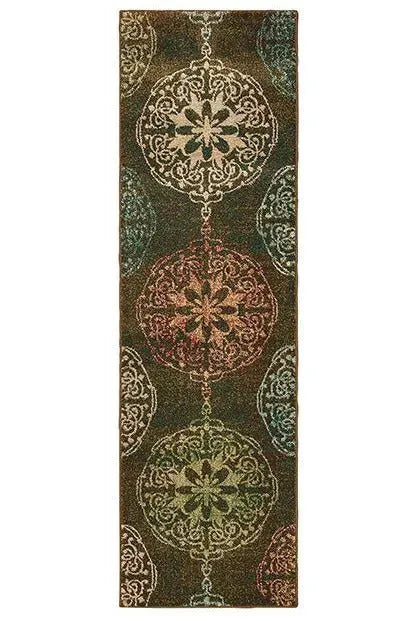 Dawson 8522C Brown/ Multi Rug