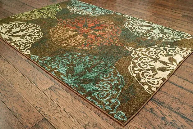 Dawson 8522C Brown/ Multi Rug