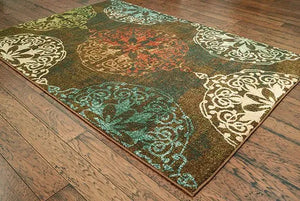 Dawson 8522C Brown/ Multi Rug