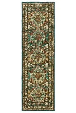 Dawson 8527A Teal/ Brown Rug