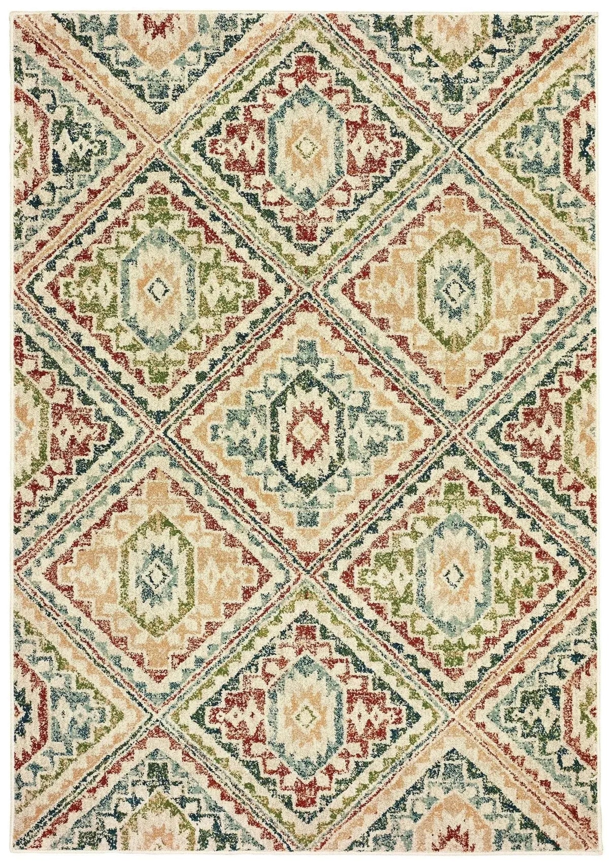 Dawson 8530A Ivory/ Multi Rug