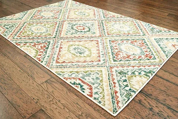 Dawson 8530A Ivory/ Multi Rug