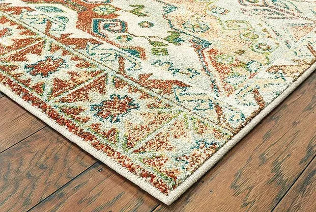 Dawson 8533A Rust/ Ivory Rug