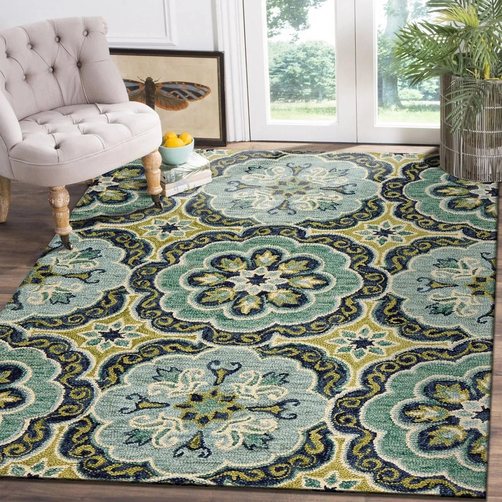 Dazzle LR54076 Green Rug