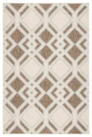 Decora by Nikki Chu DNC19 Samba Brown/Light Blue Rug