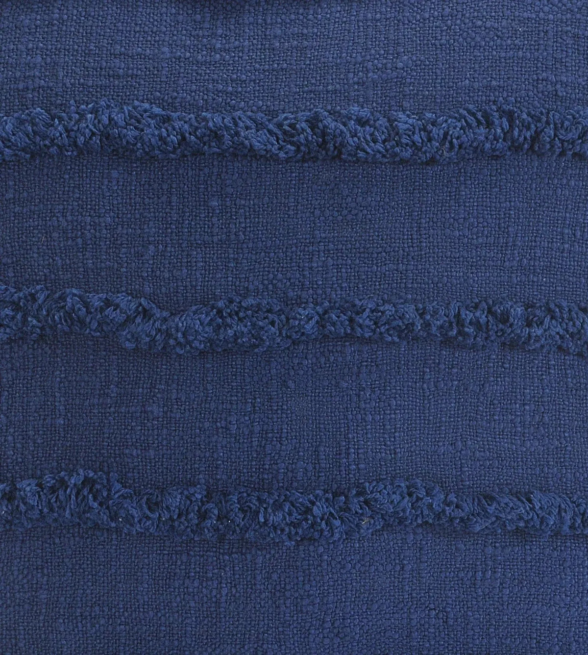 Deep Blue Overtufted Solid LR07513 Throw Pillow