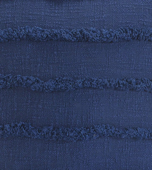 Deep Blue Overtufted Solid LR07513 Throw Pillow