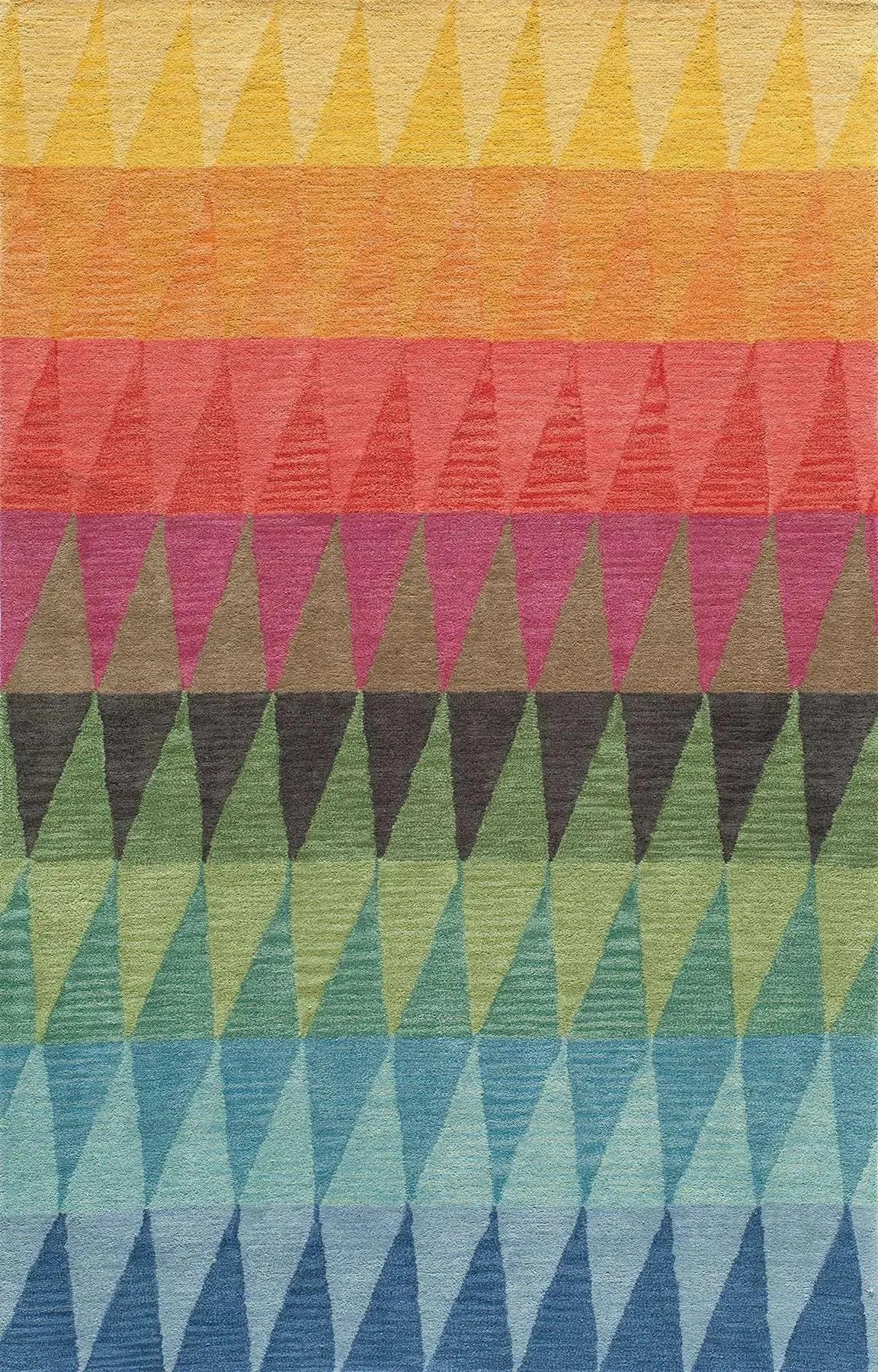 Delhi DL 59 Multi Red Rug