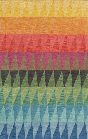 Delhi DL 59 Multi Red Rug