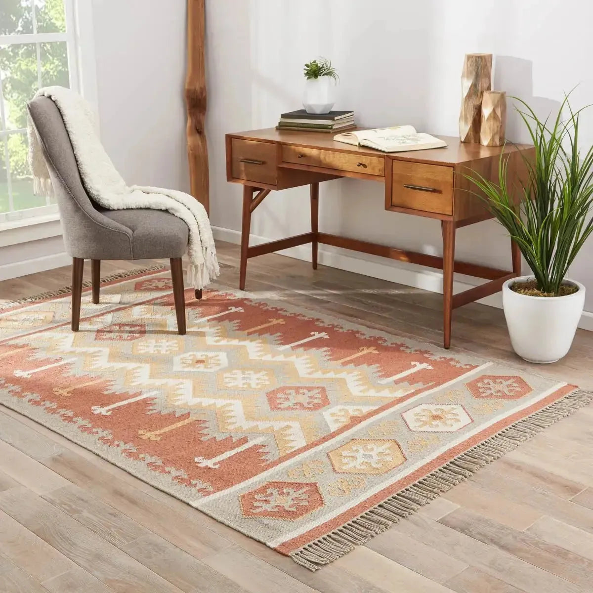 Desert DES07 Emmett Ash / Auburn Rug