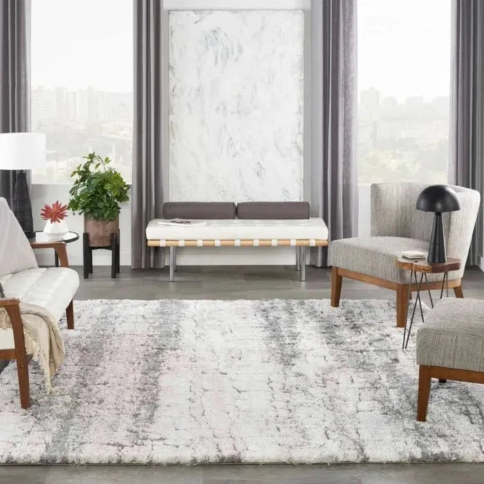 Dreamy Shag DRS01 Ivory/Charcoal Rug