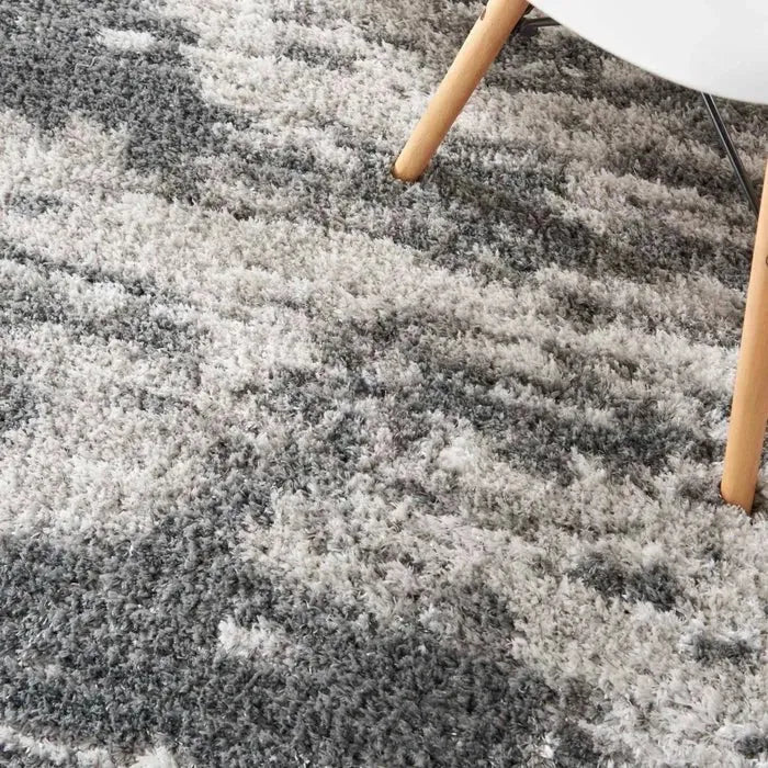 Dreamy Shag DRS02 Charcoal/Ivory Rug