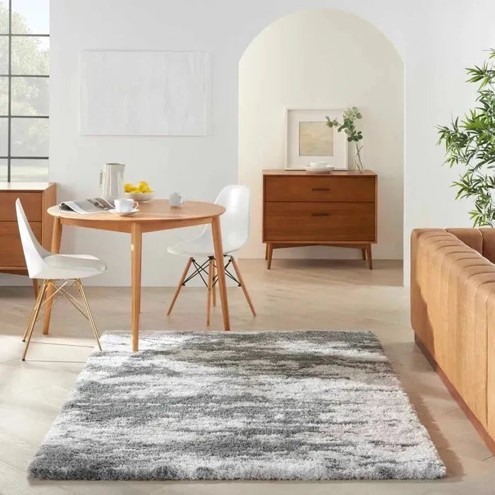 Dreamy Shag DRS02 Charcoal/Ivory Rug
