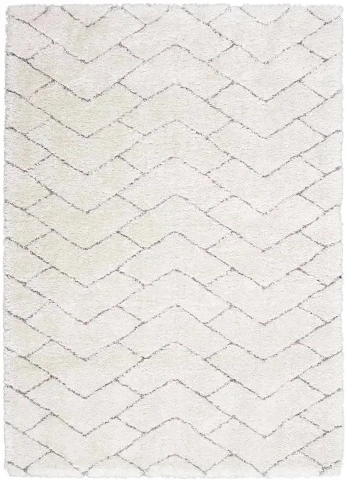Dreamy Shag DRS03 Ivory/Grey Rug