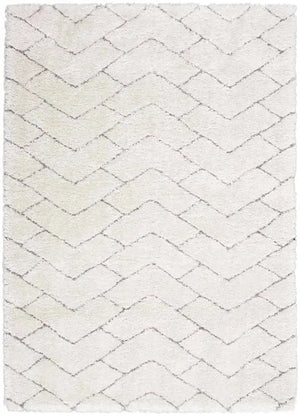 Dreamy Shag DRS03 Ivory/Grey Rug