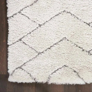Dreamy Shag DRS03 Ivory/Grey Rug