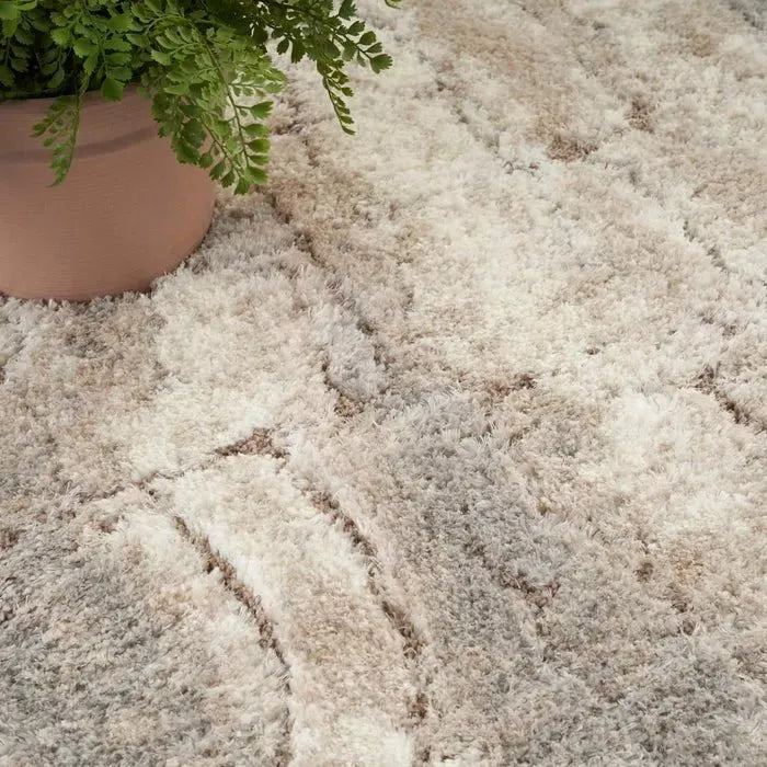 Dreamy Shag DRS09 Ivory/Beige Rug