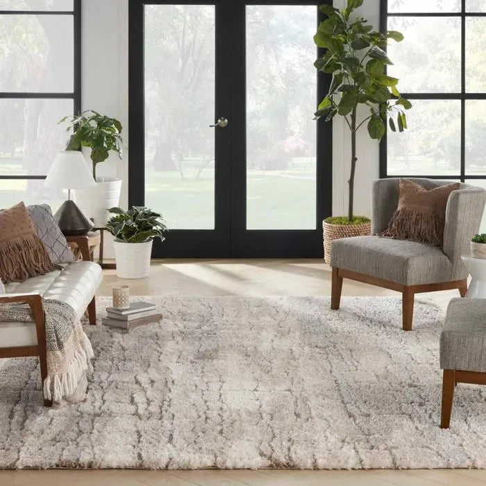 Dreamy Shag DRS09 Ivory/Beige Rug