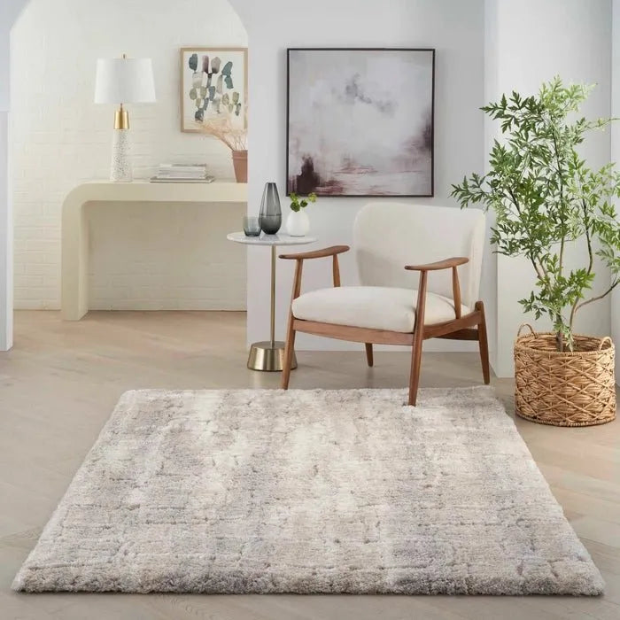 Dreamy Shag DRS09 Ivory/Beige Rug