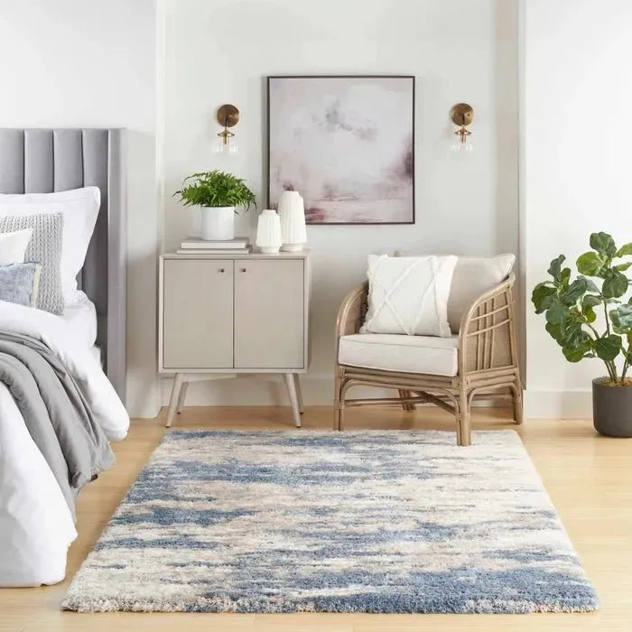 Dreamy Shag DRS10 Light Blue/Grey Rug