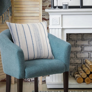 Drew Lr07569 White/Blue Pillow