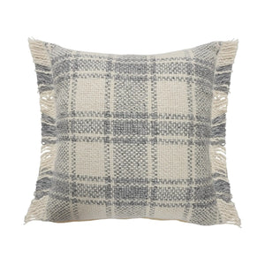 Drew Lr07624 White/Gray-Blue Pillow