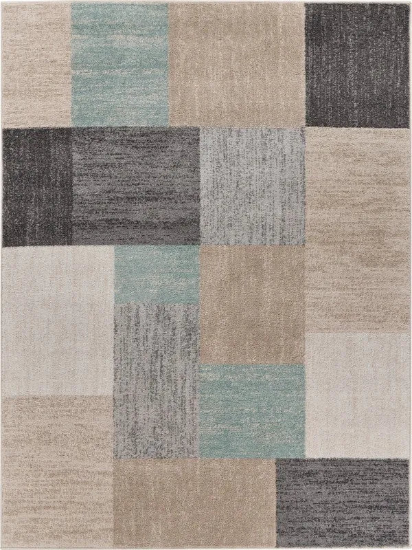 Dune Lr81663 Gray/Tan/Teal Rug