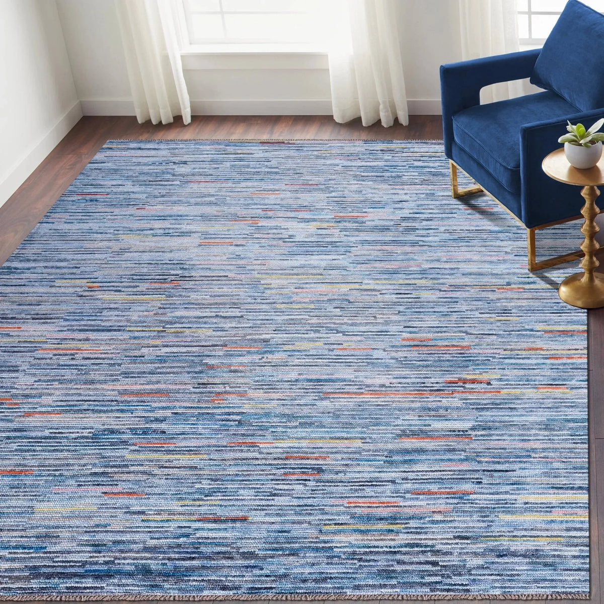 Durva Wool P-Marka Blue Rug