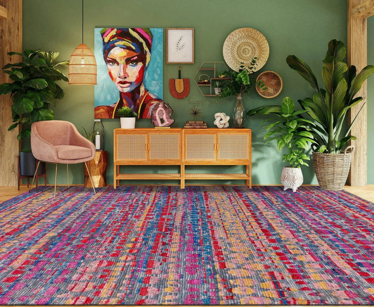 Durva Wool & Silk SC-126 Multi Rug