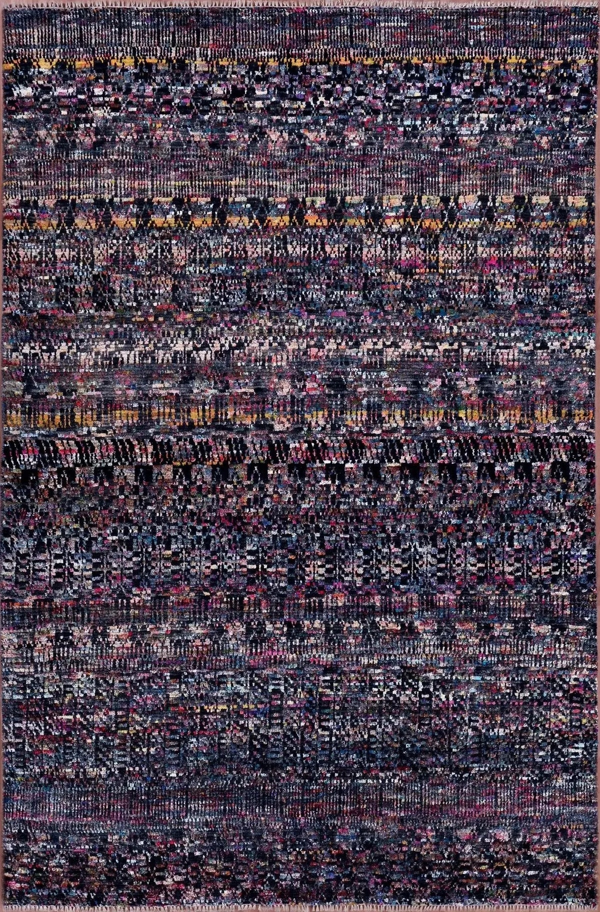 Durva Wool & Silk SC-25 Box Black Rug