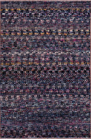 Durva Wool & Silk SC-25 Box Black Rug