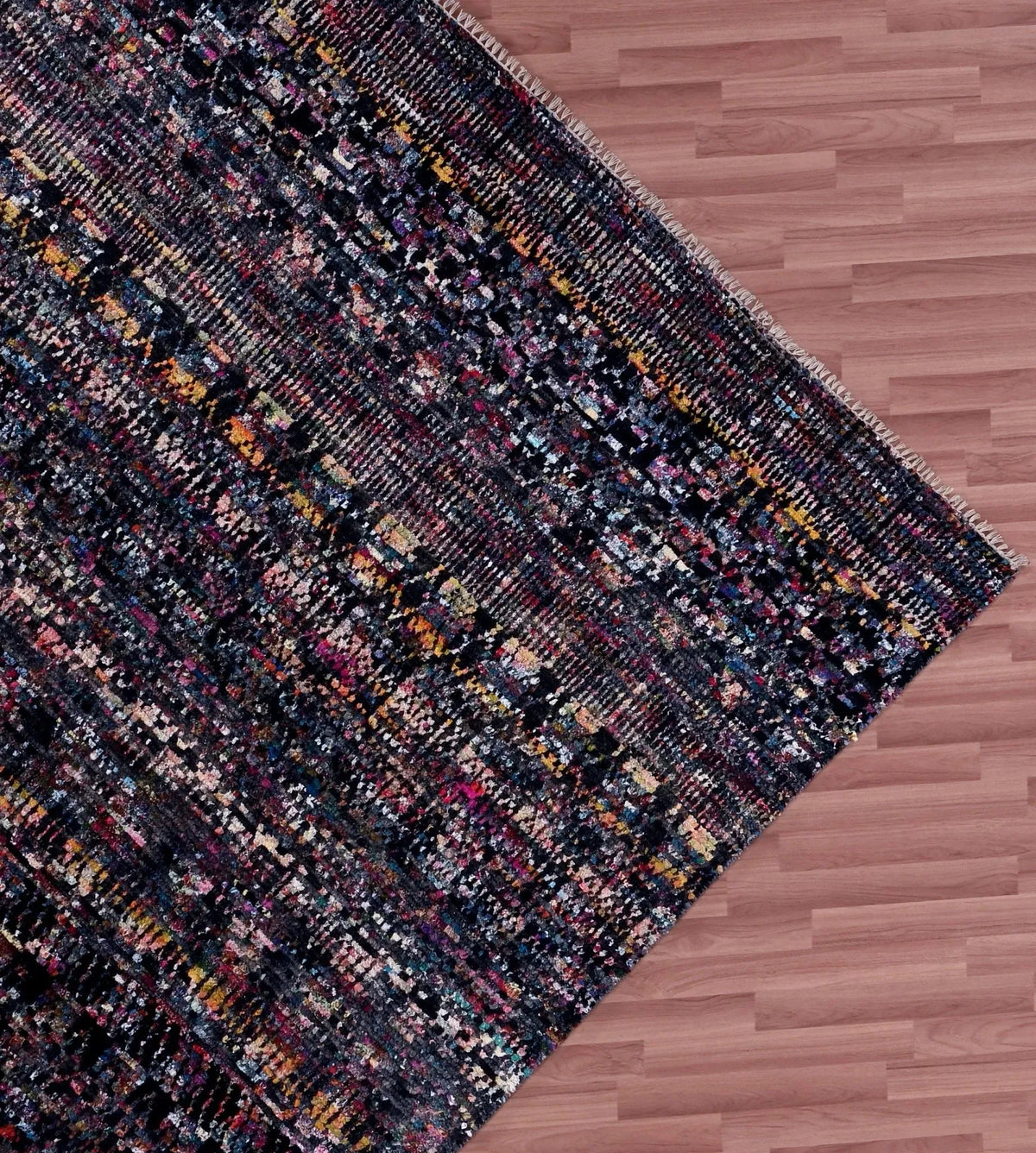 Durva Wool & Silk SC-25 Box Black Rug