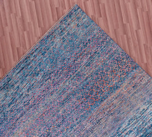 Durva Wool & Silk SC-27B Blue Rug