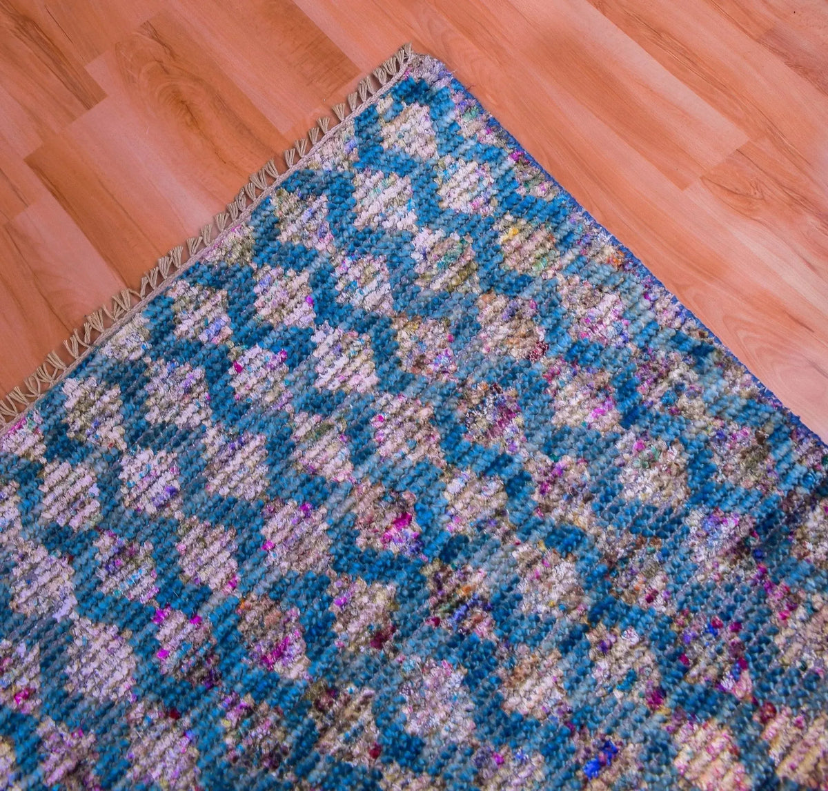 Durva Wool & Silk SC-30A Blue Rug