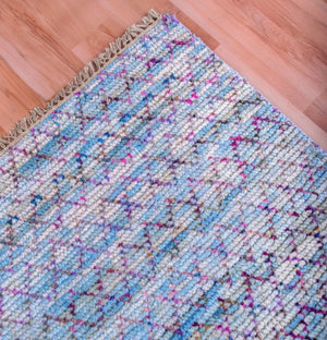 Durva Wool & Silk SC-30B Teal Rug