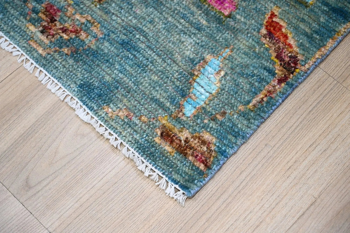 Durva Wool & Silk SC-70 Navy Rug