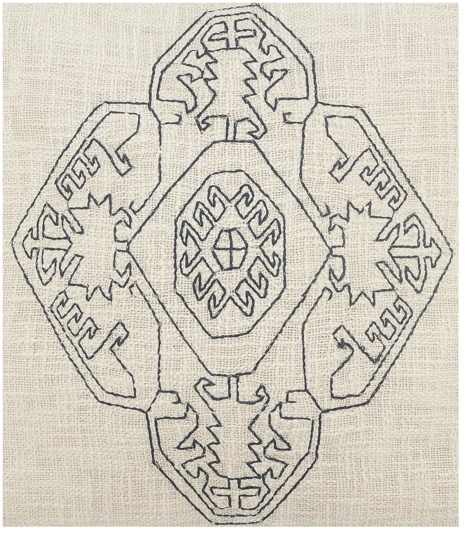 Dynasty Lr07667 Off-White/Navy Pillow