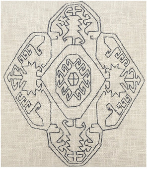 Dynasty Lr07667 Off-White/Navy Pillow