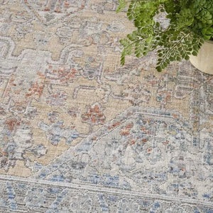 Elegant Heirlooms ELH01 Grey/Gold Area Rug
