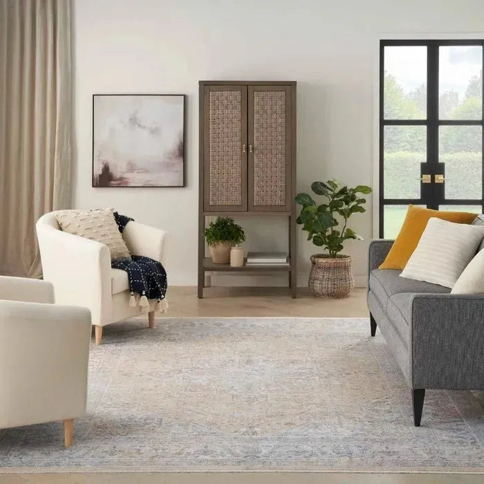 Elegant Heirlooms ELH01 Grey/Gold Area Rug
