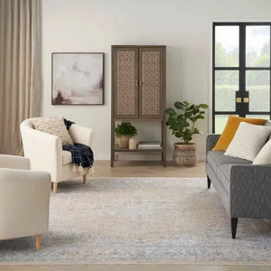 Elegant Heirlooms ELH01 Grey/Gold Area Rug