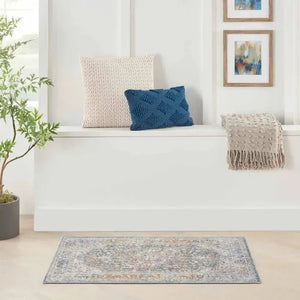 Elegant Heirlooms ELH01 Ivory/Blue Area Rug