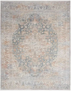 Elegant Heirlooms ELH01 Ivory/Blue Area Rug